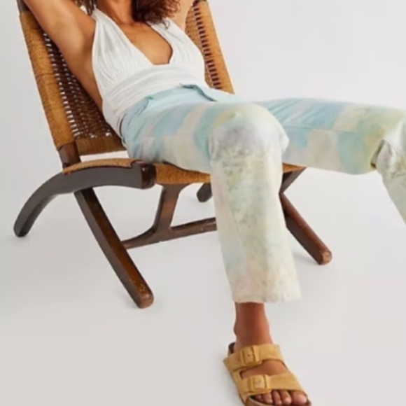 Free People Maggie Scenic Jeans  in Multi size 25 NWT - Picture 4 of 5